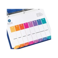 Avery Ready Index Table of Contents Paper Dividers, 1-8 Tabs, Multicolor (11133)