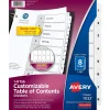 Avery Ready Index Table of Contents Paper Dividers, 1-8 Tabs, White (11132)