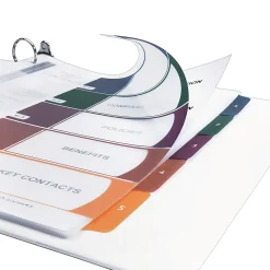 Avery Ready Index Table of Contents Plastic Dividers, 1-5 Tabs, Multicolor (11816)