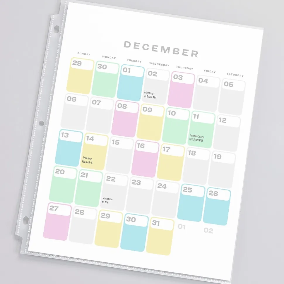 Avery Recycled Economy Weight Sheet Protectors, 8-1/2" x 11", Semi-Clear, 100/Box (75537)