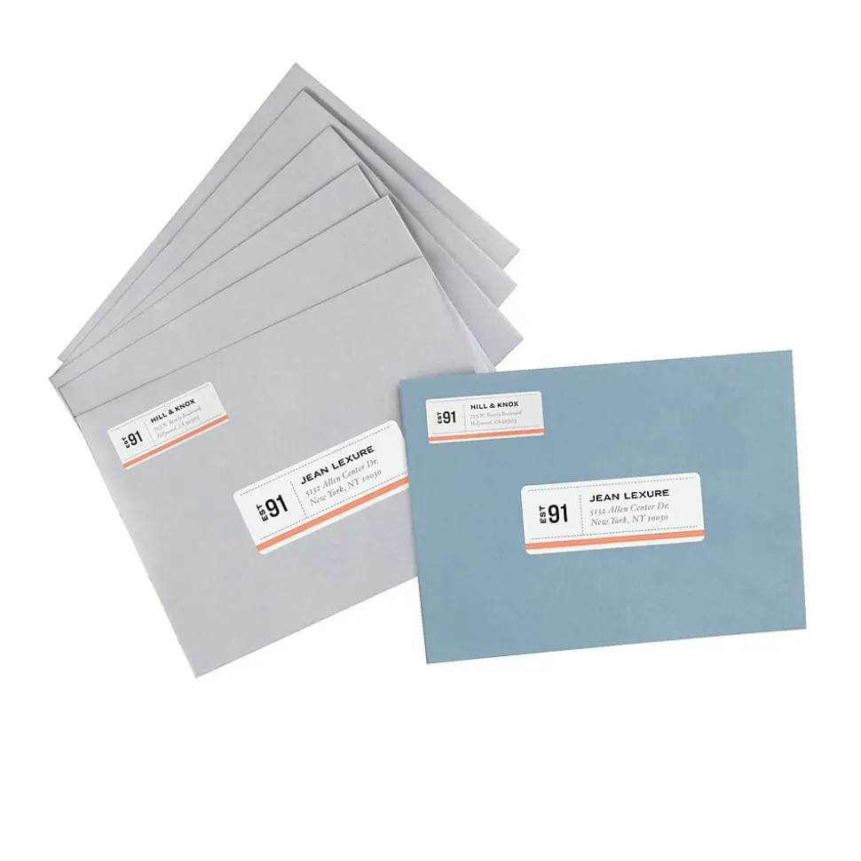 Avery Repositionable Laser Address Labels, 1" x 2-5/8", White, 3,000 Labels/Box (55160)