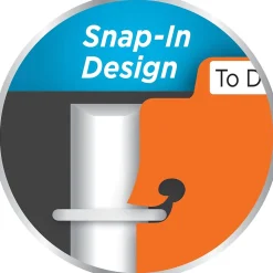 Avery Snap-In Plastic Bookmark Dividers, Assorted Colors with White Labels, Set of 5 (24908)