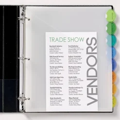 Avery Style Edge Insertable Plastic Dividers with Pocket, 8 Tabs, Multicolor (11293)