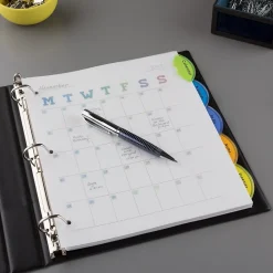 Avery Style Edge Insertable Plastic Dividers, 5-Tab, Assorted, 120/Carton