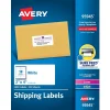 Avery Sure Feed Laser/Inkjet Shipping Labels, 2" x 4", Matte White, 2,500 Labels/Box (95945)