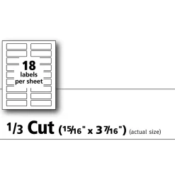 Avery Sure Feed Laser/Inkjet Extra Large File Folder Labels, 15/16" x 3-7/16", White, 450 Labels/Pack (8425)
