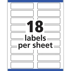 Avery Sure Feed Laser/Inkjet Extra Large File Folder Labels, 15/16
