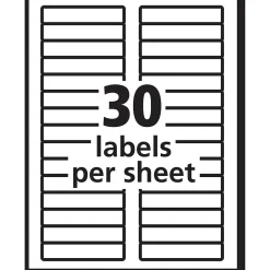 Avery Sure Feed Laser/Inkjet File Folder Labels, 2/3