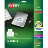 Avery Sure Feed Laser/Inkjet Identification Labels, 1 1/4" x 1 3/4", White, 15 Label Sheets/Pack (6570)