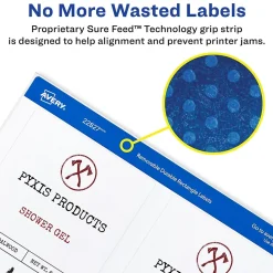 Avery Sure Feed Laser/Inkjet Durable Print-to-the-Edge Labels, 3.5