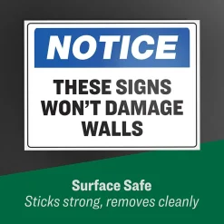 Avery Surface Safe Laser/Inkjet Label Safety Signs, 3 1/2
