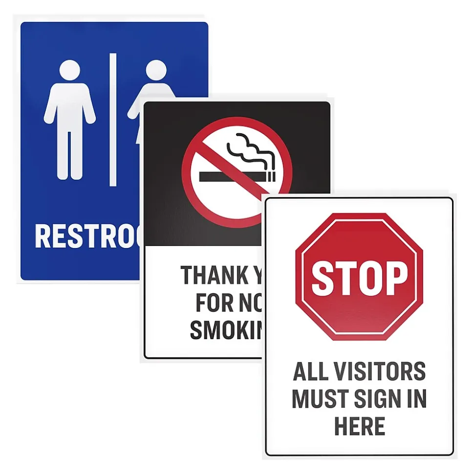 Avery Surface Safe Laser/Inkjet Label Safety Signs, 3 1/2" x 5", White, 60 Labels/Pack (61514)