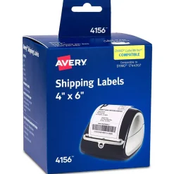 Avery Thermal Shipping Labels, 4" x 6", Matte White, 220 Labels/Roll (4156)
