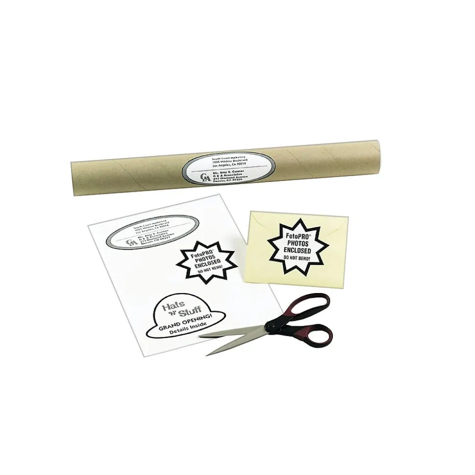 Avery TrueBlock Inkjet Shipping Labels, 8-1/2" x 11", White, 100 Labels/Box (8465)