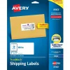 Avery TrueBlock Inkjet Shipping Labels, 2" x 4", White, 250 Labels/Pack (8163)