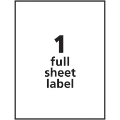 Avery TrueBlock Inkjet Shipping Labels, 8-1/2