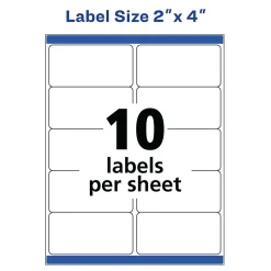Avery TrueBlock Inkjet Shipping Labels, 2