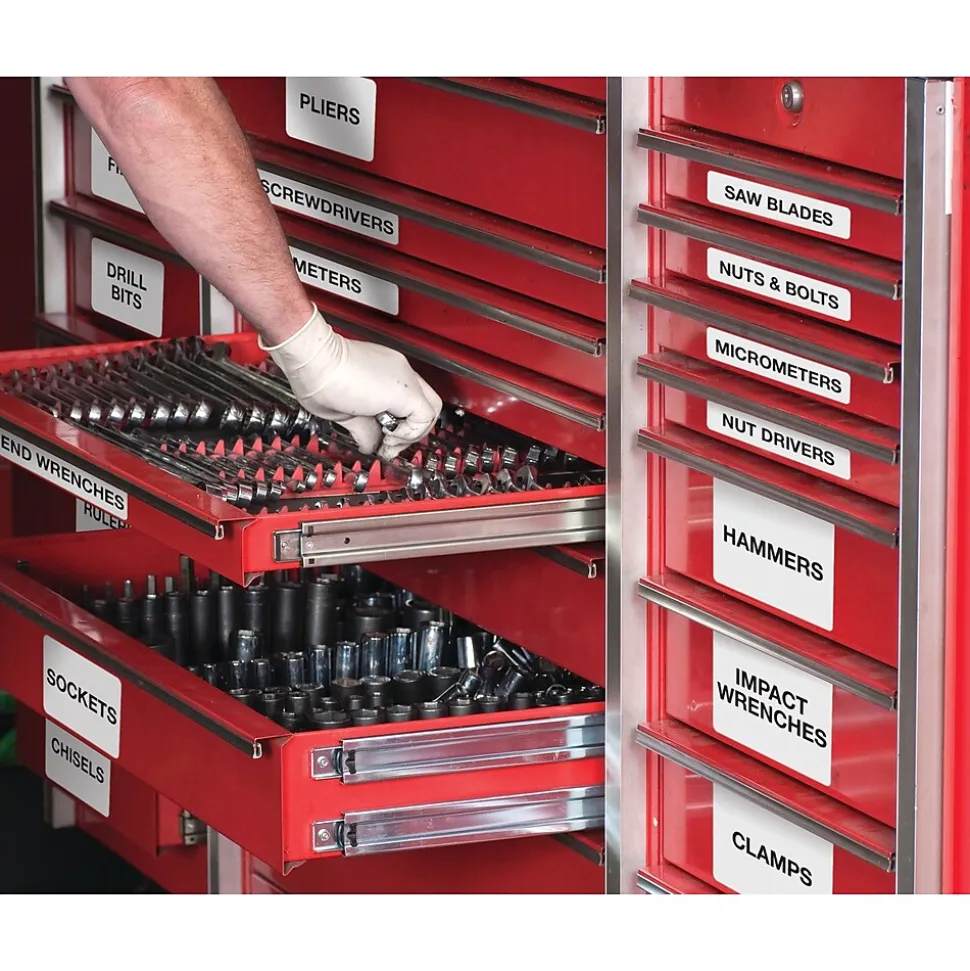 Avery TrueBlock Laser Durable ID Labels, 1-1/4" x 1-3/4", White, 1,600 Labels/Box (6576)