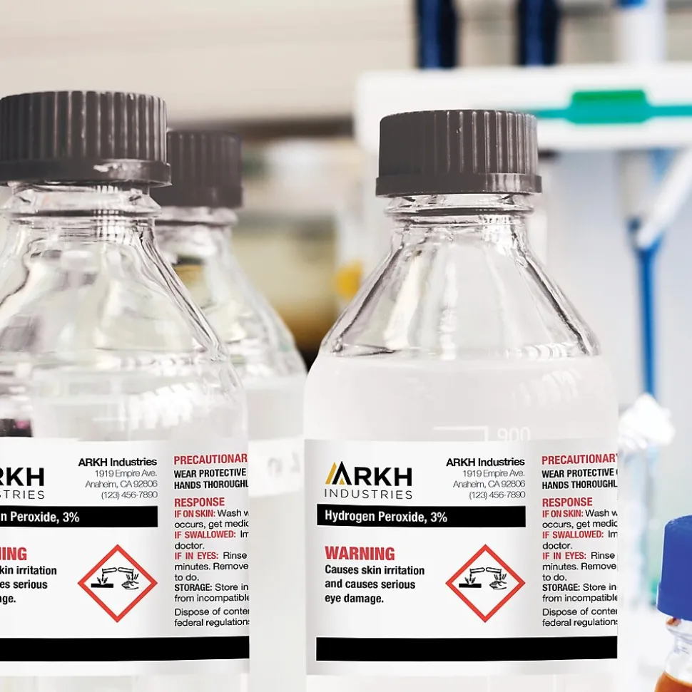 Avery UltraDuty Waterproof Laser GHS Chemical Labels, 2" x 4", White, 500 Labels/Box (60505)