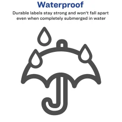 Avery Waterproof Laser Shipping Labels, 2" x 4", Matte White, 500 Labels/Box (5523)