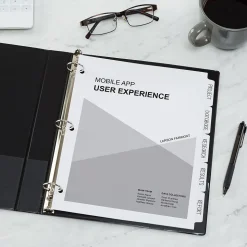 Avery Write & Erase Paper Dividers, 5 Tabs, White, 36 Sets/Box (11506)