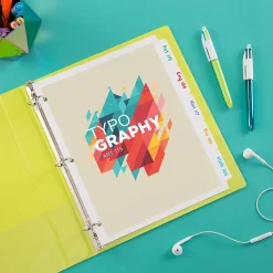 Avery Write & Erase Paper Dividers, 5 Tabs, White, 36 Sets/Box (11506)