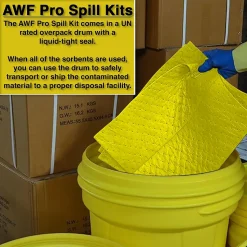 AWF Pro 30 Gal. Hazardous Spill Kit, 73 Pieces (KTSK 10307-RT)