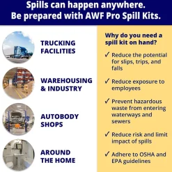 AWF ProUniversal Spill Kit, 30 Gal, 110 pieces, (KTSK 13000-RT)