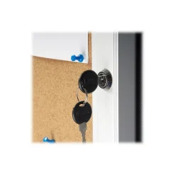 Azar Cork Enclosed Bulletin Board, Aluminum Frame, 42.32