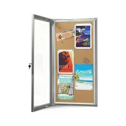 Azar Cork Enclosed Bulletin Board, 42.32