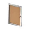 Azar Cork Enclosed Bulletin Board, Aluminum Frame, 29.72" x 23.03" (300223)
