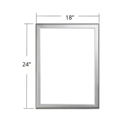Azar Dry-Erase Whiteboard, Aluminum Frame, 24" x 18" (300228)