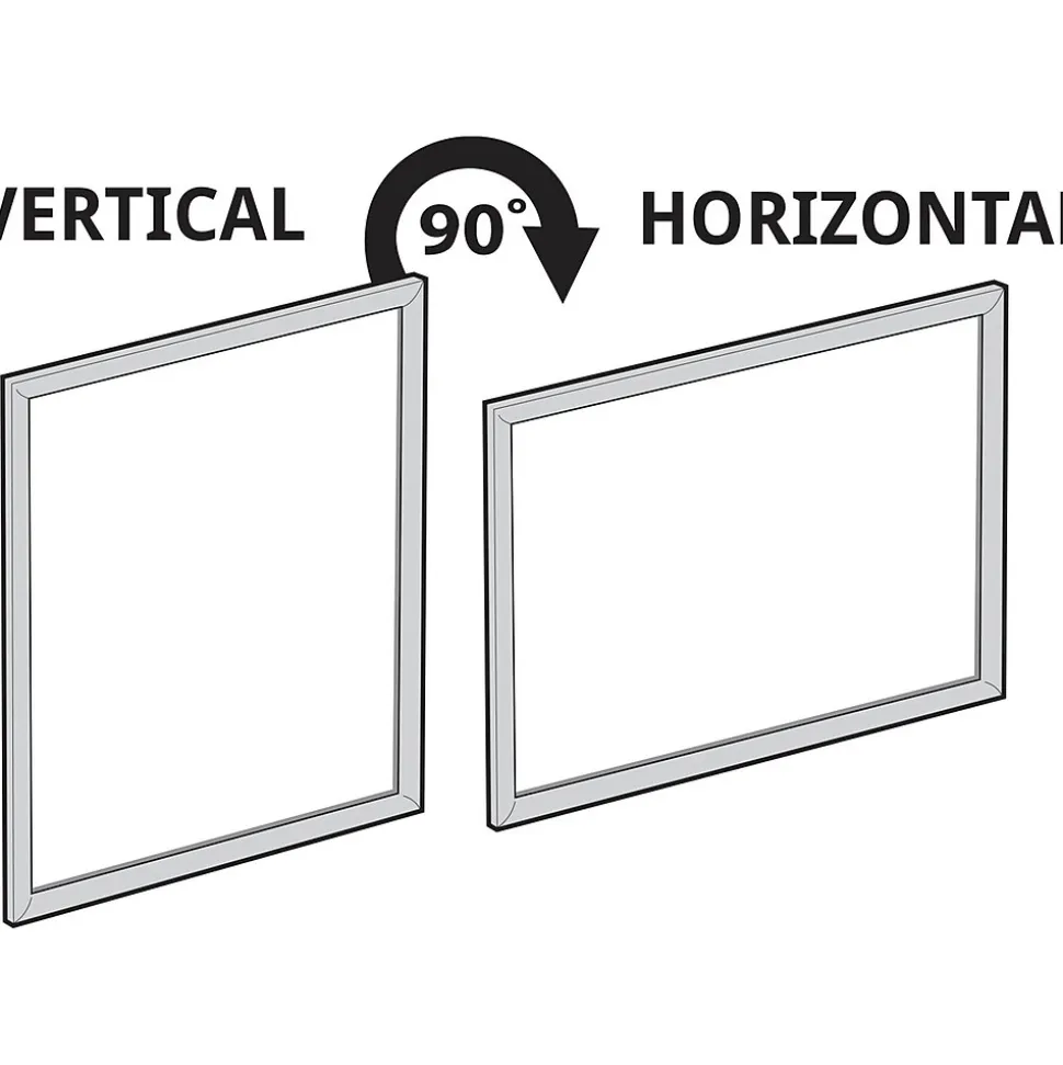 Azar Dry-Erase Whiteboard, Aluminum Frame, 24" x 18" (300228)