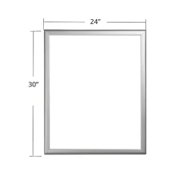 Azar Dry-Erase Whiteboard, Aluminum Frame, 30" x 24" (300229)