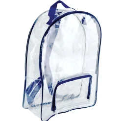 Bags Of Bags Large PVC Backpack, Clear, 2/Bundle (BOBBP131703BBN)