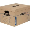 Bankers Box File Moving Boxes, Kraft/Blue, 10/Pack (7714216)