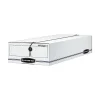 Bankers Box Liberty Corrugated Box, 9"W x 23"H Size, White/Blue (00002)