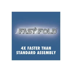 Bankers Box Medium-Duty FastFold File Storage Boxes, String & Button, Letter/Legal Size, White/Blue, 4/Carton (0002501)