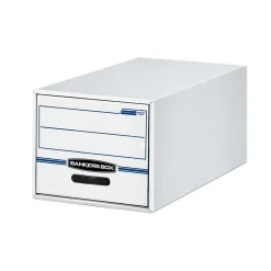 Bankers Box Stor/Drawer File Storage Drawer, Letter Size, White/Blue (00721)