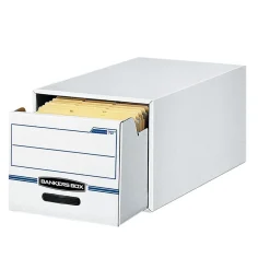 Bankers Box Stor/Drawer File Storage Drawer, Letter Size, White/Blue (00721)
