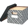 Bankers Box Stor/File Medium-Duty Storage Boxes, Letter/Legal, Brocade, 4/Carton (0022705)