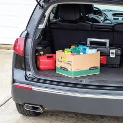 Bankers Box Stor/File Medium-Duty FastFold File Storage Boxes, Lift-Off Lid, Letter/Legal Size, Brown, 20/Pack (1277008)