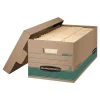 Bankers Box Stor/File Medium-Duty File Storage Boxes, Lift-Off Lid, Legal Size, Brown, 12/Carton (1270201)