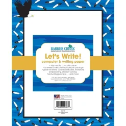 Barker Creek 8 1/2" x 11" Printer Paper, Eagles, 50 per package (BC763)