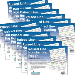 Barker Creek 8.5" x 11" Raised Line Handwriting Paper, 600 Sheets/Set (5503-12)