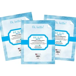 Barker Creek 8.5" x 11" Tie-Dye Blue Computer Paper Pack, 150 Sheets/Set (4341)