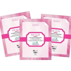 Barker Creek 8.5" x 11" Tie-Dye Pink Computer Paper Pack, 150 Sheets/Set (4344)