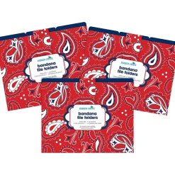 Barker Creek Bandana Letter-Size File Folders, 36/Set (BC3916)
