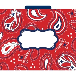 Barker Creek Bandana Letter-Size File Folders, 24/Set (BC3943)