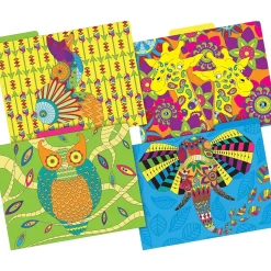 Barker Creek Bohemian Animals File Folder, 1/3-Cut Tab, Letter Size, Assorted, 12/Pack (2012)